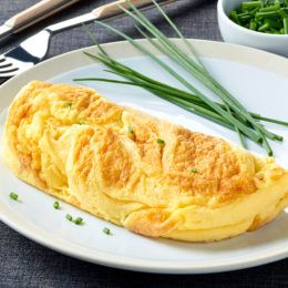 Frozen gourmet ingredient omelette